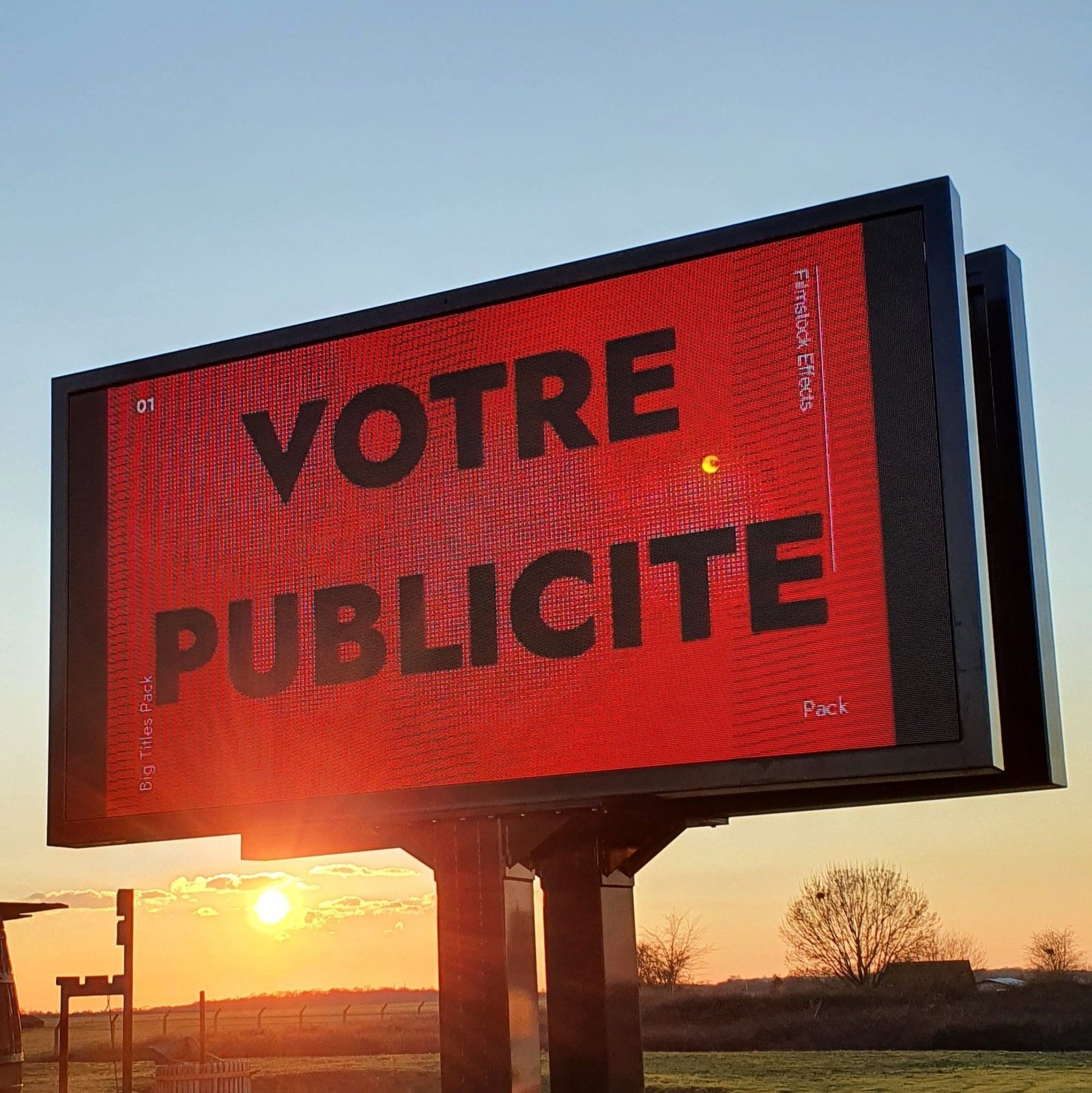 Nous proposons la location d'espaces publicitaires digitaux
